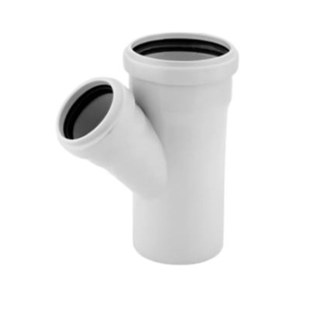 PVC-U TEK ÇATAL 45° - 125*110