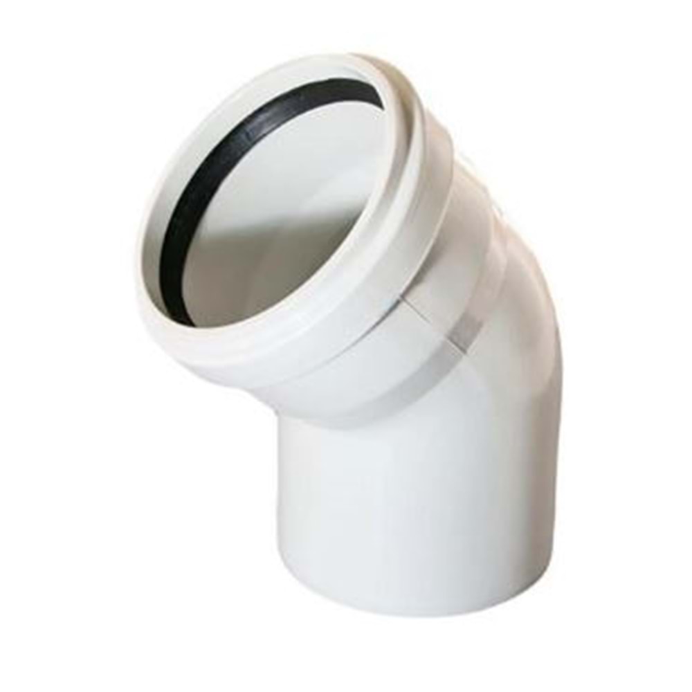 PP KUYRUKLU DİRSEK 45° - 20