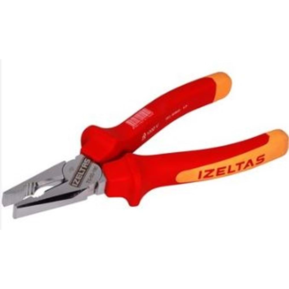İZELTAŞ - 1000V İZOLELİ ELEKTRİKÇİ KOMBİNE PENSE 180 MM - 3020126180