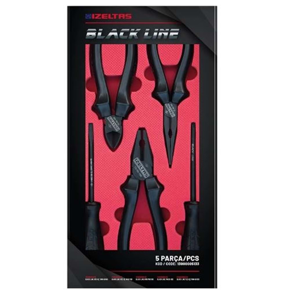 İZELTAŞ - BLACK LİNE SET 5 PARÇA - 13000005133