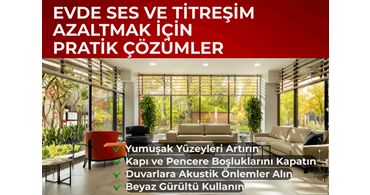 Evde Ses ve Titreşim Azaltmak İçin Pratik Çözümler