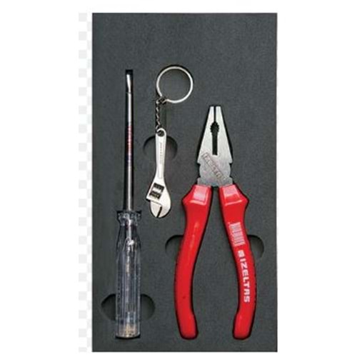 İZELTAŞ - PENSE VE KONTROL KALEMİ 2'Lİ SET ( ANAHTARLIKLI ) - 3020001002