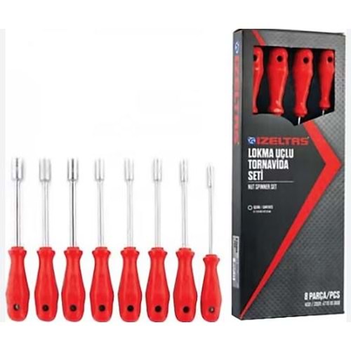 İZELTAŞ - LOKMA UÇLU TORNAVİDA SETİ 8 PARÇA - 4770008108