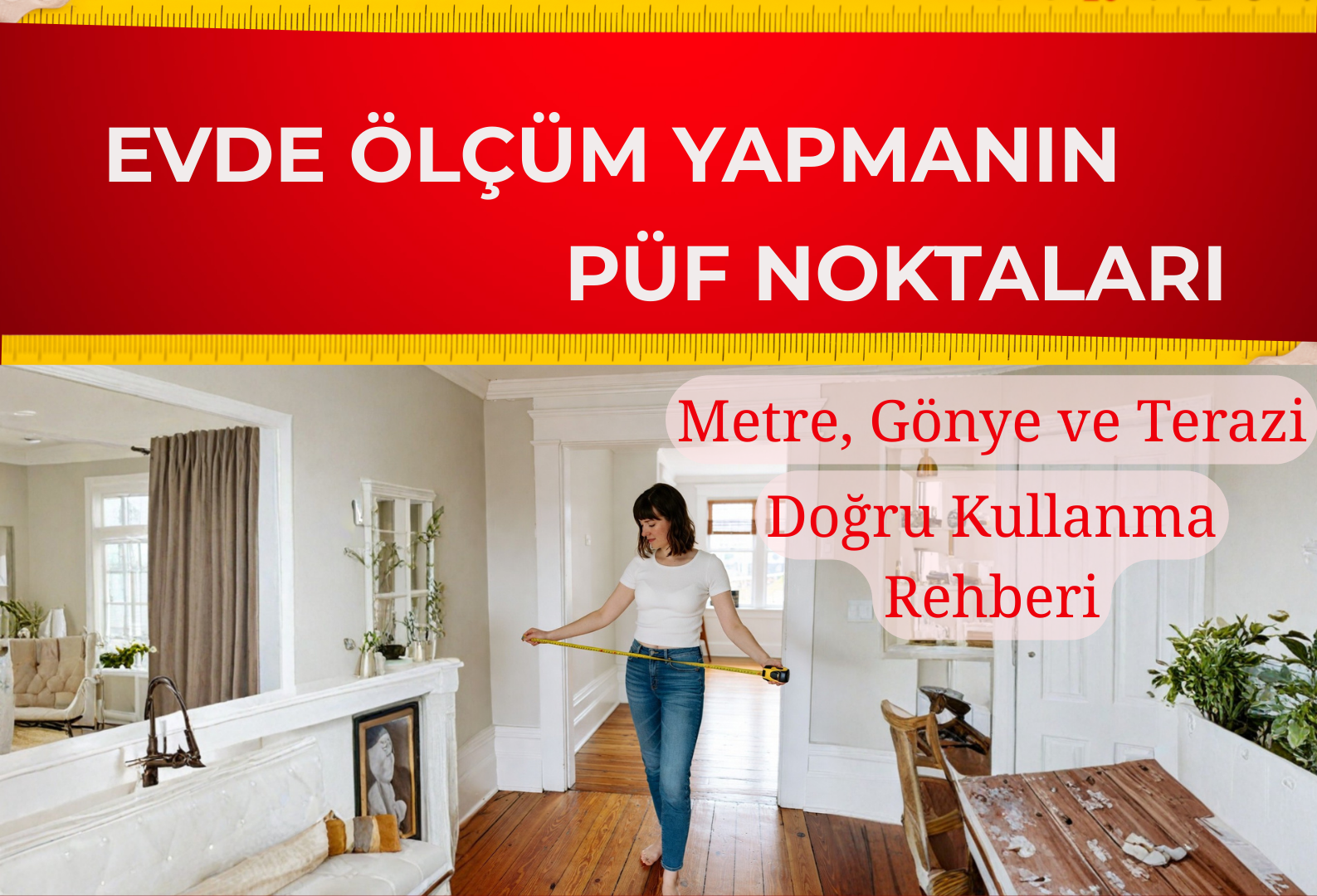 Evde Ölçüm Yapmanın Püf Noktaları: Metre, Gönye ve Terazi Kullanımı