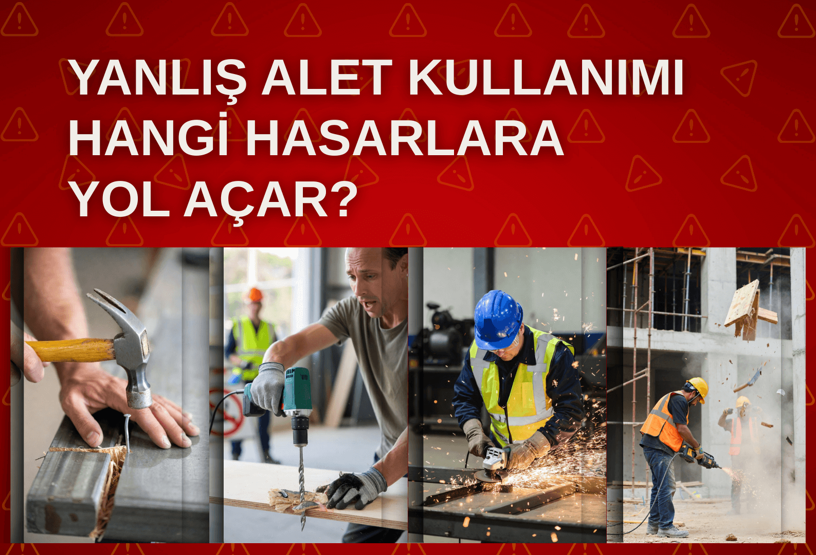 Yanlış Alet Kullanımı Hangi Hasarlara Yol Açar? (Duvar, Eşya ve Alet Üzerindeki Etkiler)